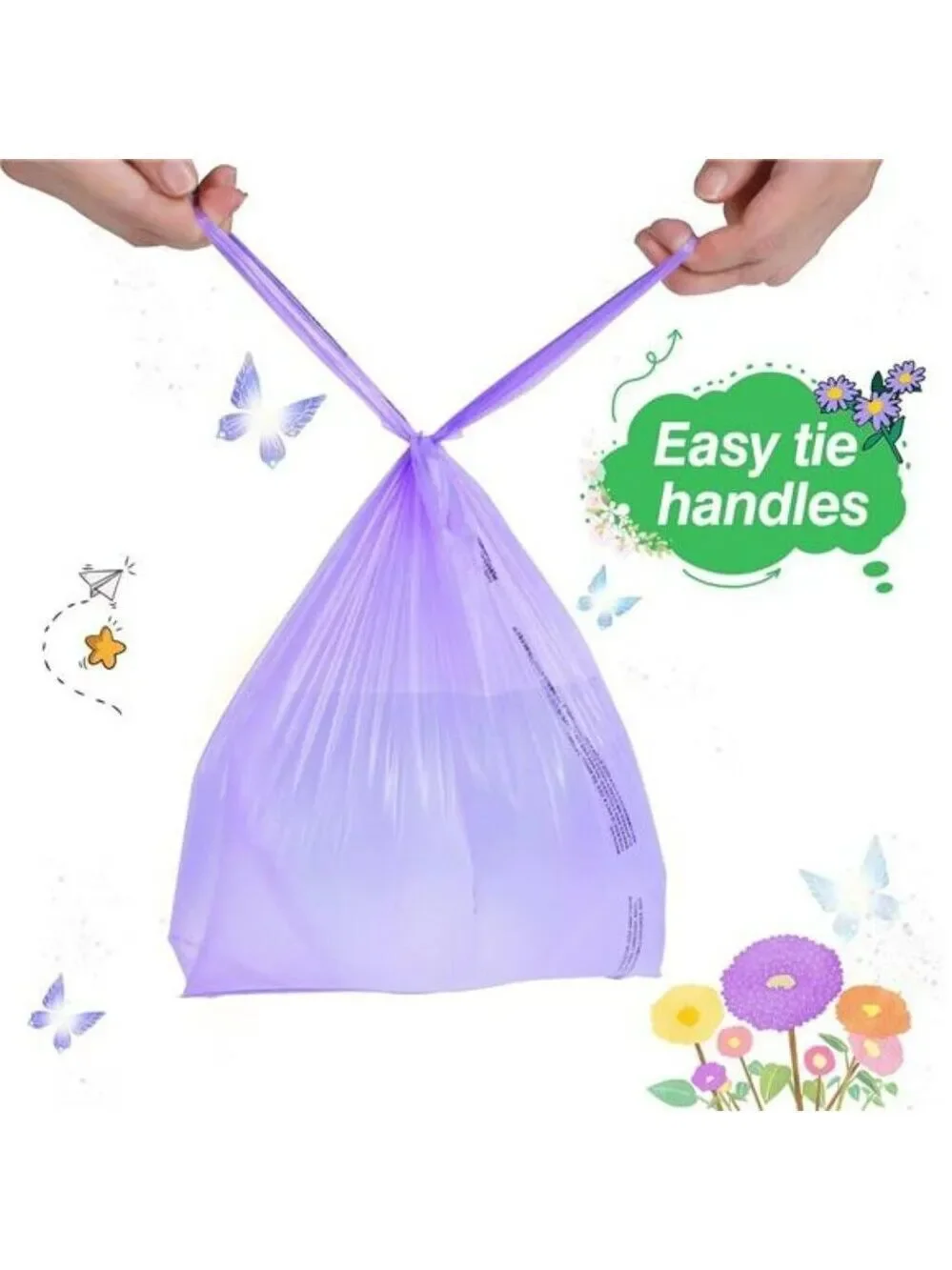 Lavender Scented Disposable Diaper Bags 500 Count Baby Pet Waste Trash Sack
